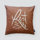 Everyone love cushion covers! They can easily comfort you with its soft feel and comfort messages and then all is well in the world. Features bible verse ‘ Rest in the shadow of the almighty’. Premium 45cmx45cm light brown pillow cover made of cotton linen. With hidden zip feature. 