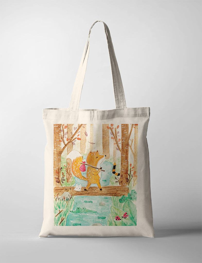 Roaming the Woods {Tote Bag} - tote bag by P.Paints, The Commandment Co , Singapore Christian gifts shop
