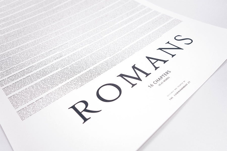 Book of Romans {Poster} - Posters by The Commandment Co, The Commandment Co , Singapore Christian gifts shop