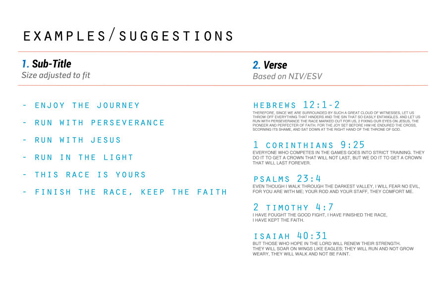 Run Well Campaign Marathon Bib Tote Bag {Free customisation} - tote bag by The Commandment, The Commandment Co , Singapore Christian gifts shop