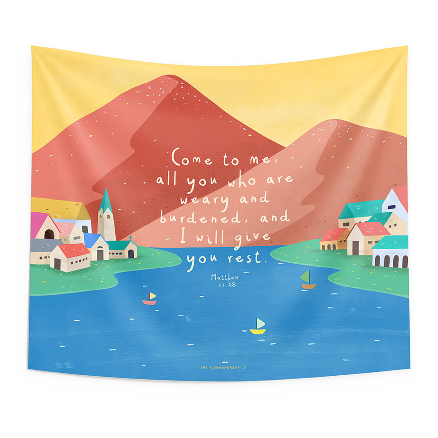 Come To Me {Wall Tapestry} - Wall Tapestry by The Commandment Co, The Commandment Co , Singapore Christian gifts shop
