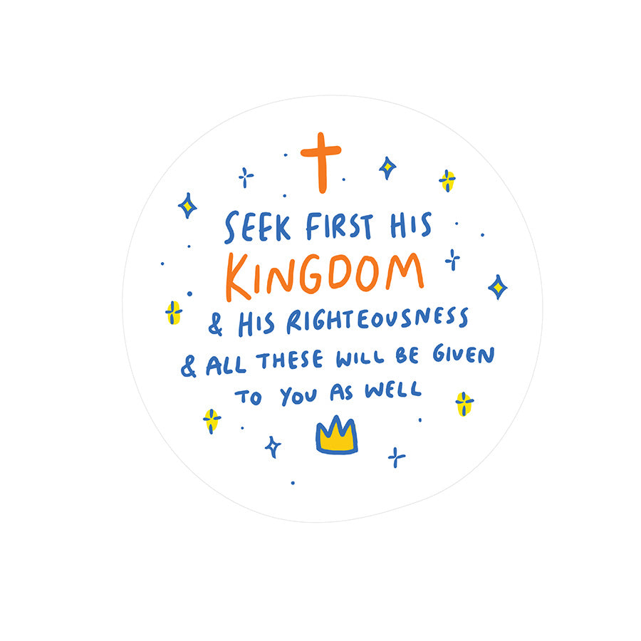 Seek His Kingdom {Mirror Decal Stickers} - Decal by The Commandment Co, The Commandment Co , Singapore Christian gifts shop