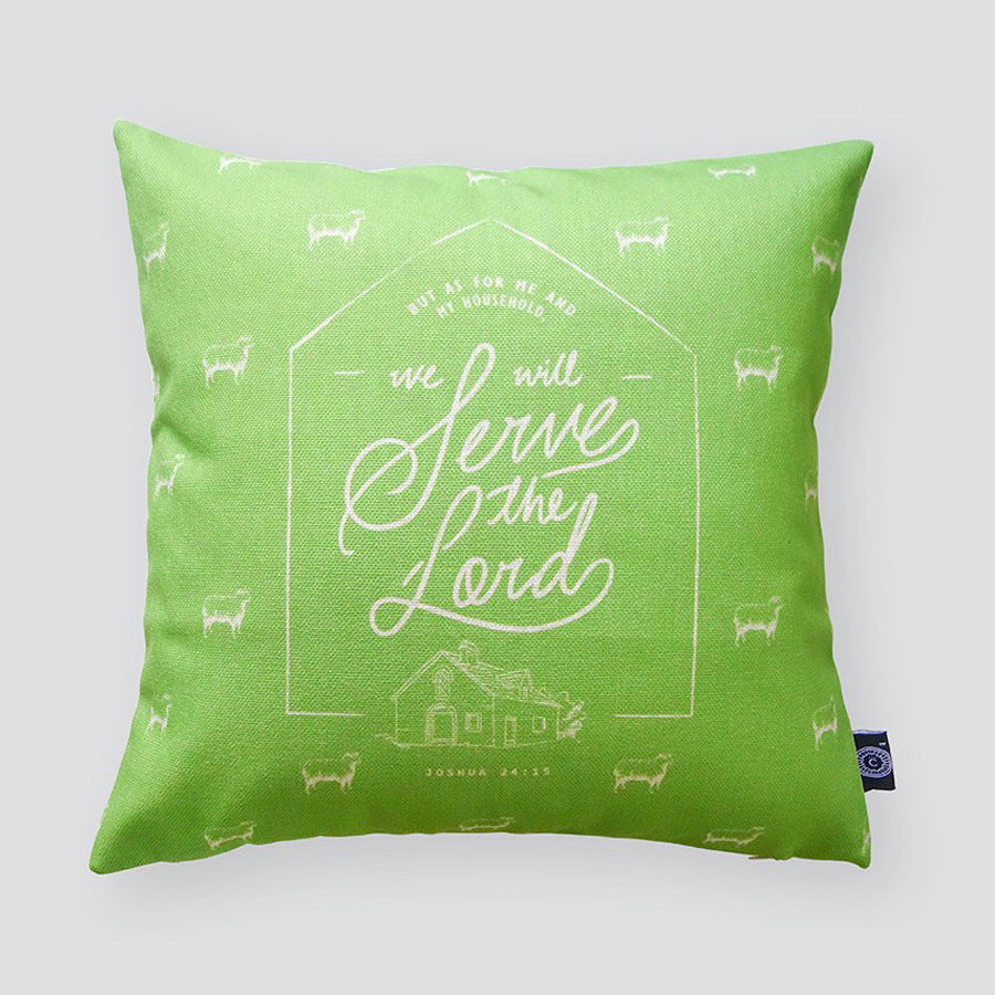 We Will Serve The Lord v2 {Cushion Cover} - Cushion Covers by The Commandment, The Commandment Co , Singapore Christian gifts shop
