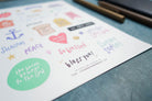 Rejoice | Journaling Sticker Sheet - Stickers by The Commandment Co, The Commandment Co , Singapore Christian gifts shop