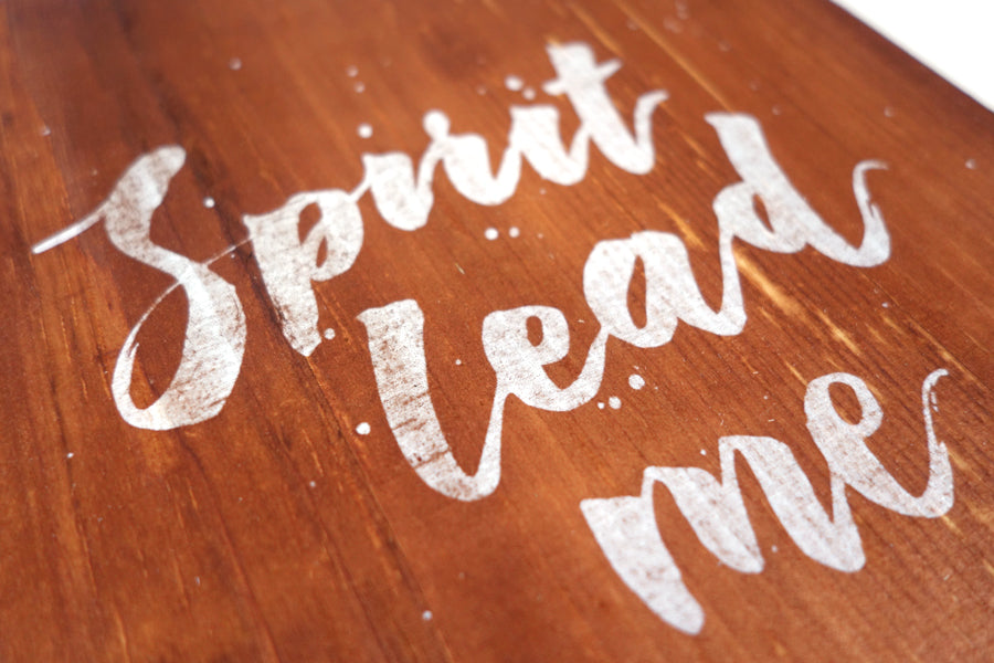 Spirit Lead Me {Wood Board} - Wood Board by Timber+Shepherd, The Commandment Co , Singapore Christian gifts shop