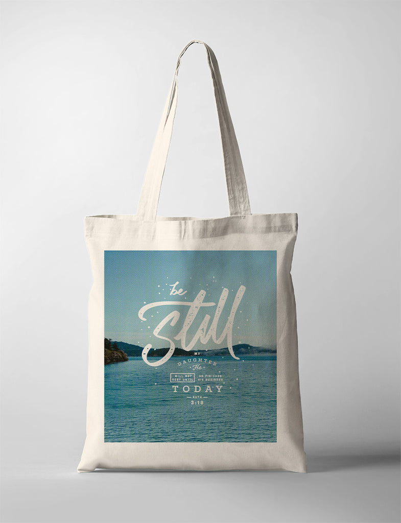 Be Still {Tote Bag} - tote bag by The Commandment Co, The Commandment Co
