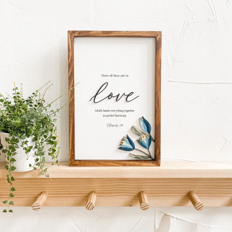 Love {Wood Craft} - Wood Craft by BlessedBe, The Commandment Co , Singapore Christian gifts shop
