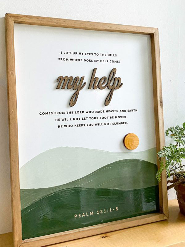 My Help Comes From The Lord {Wood Craft}