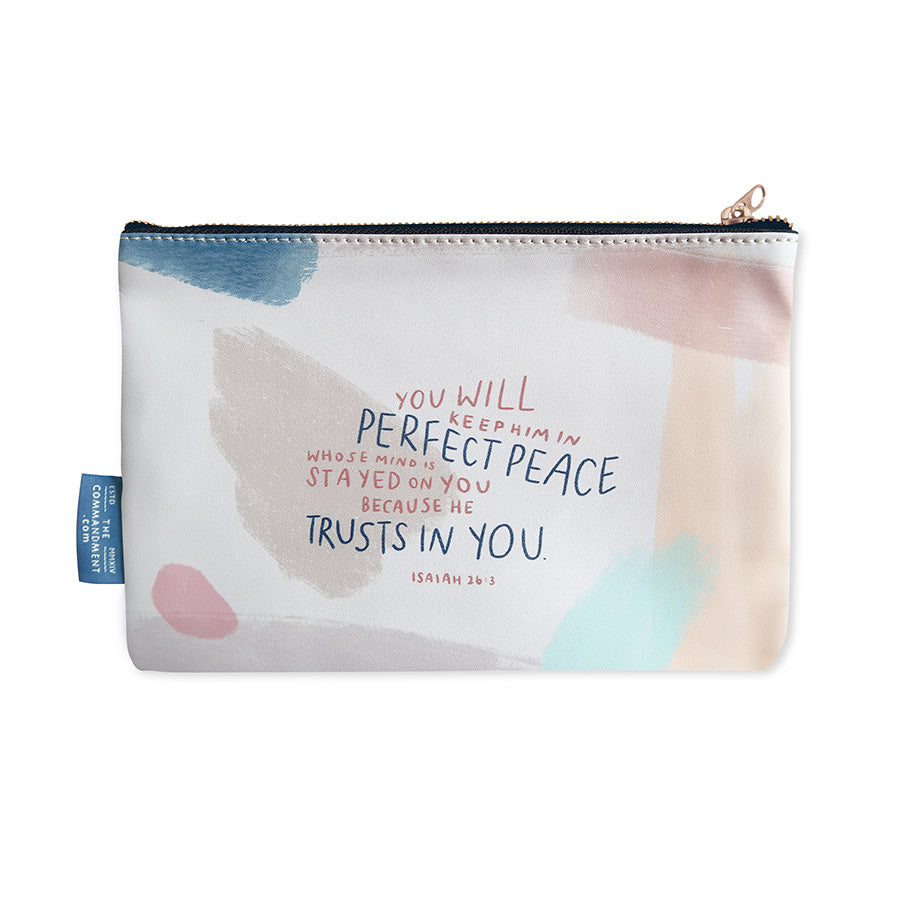 You Will Keep Him In Perfect Peace | He Restores My Soul {Pouch} - Pouch by The Commandment Co, The Commandment Co , Singapore Christian gifts shop
