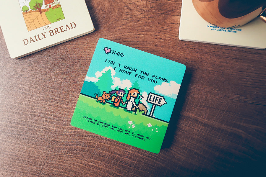 For I Know The Plans I Have For You {Coasters} - coasters by The Commandment Co, The Commandment Co , Singapore Christian gifts shop