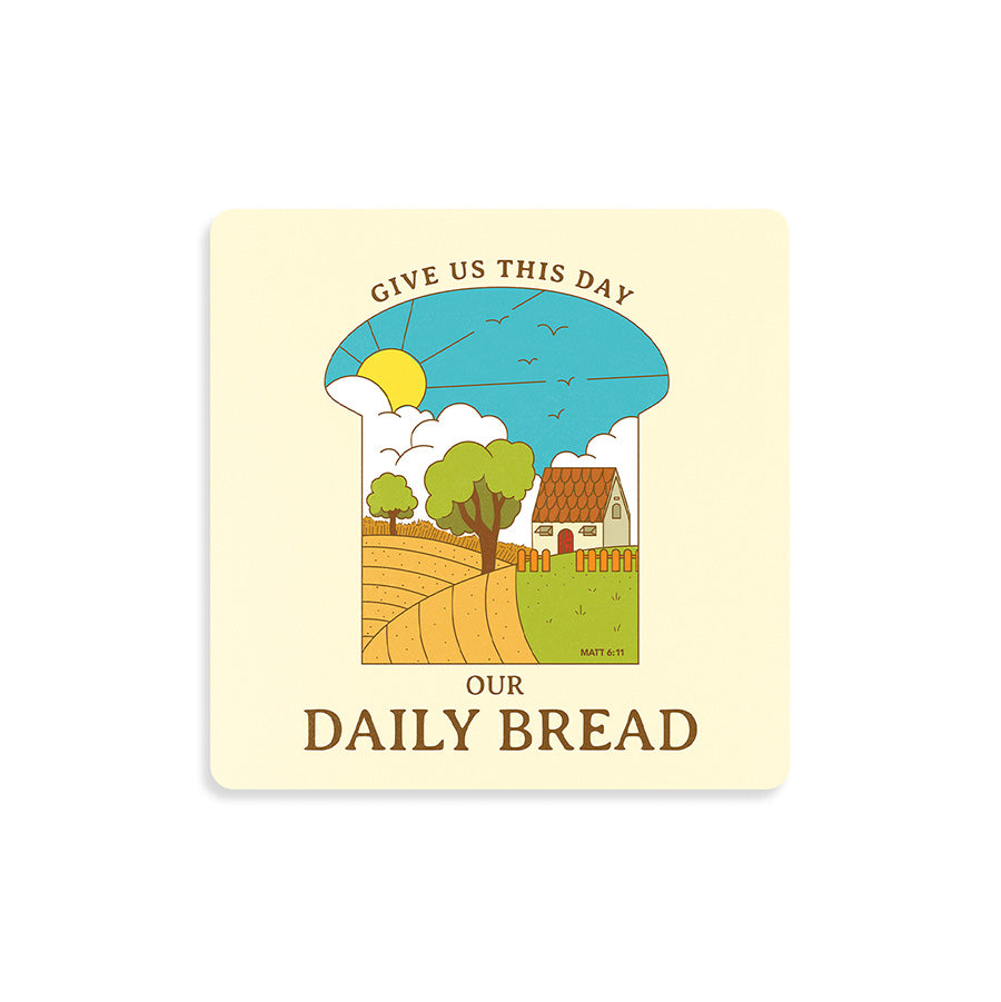 Our Daily Bread {Coasters} - coasters by The Commandment Co, The Commandment Co , Singapore Christian gifts shop