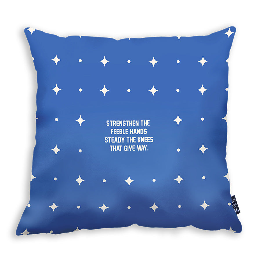 Strengthen the Feeble Hands {Cushion Cover} - Cushion Covers by The Commandment Co, The Commandment Co , Singapore Christian gifts shop