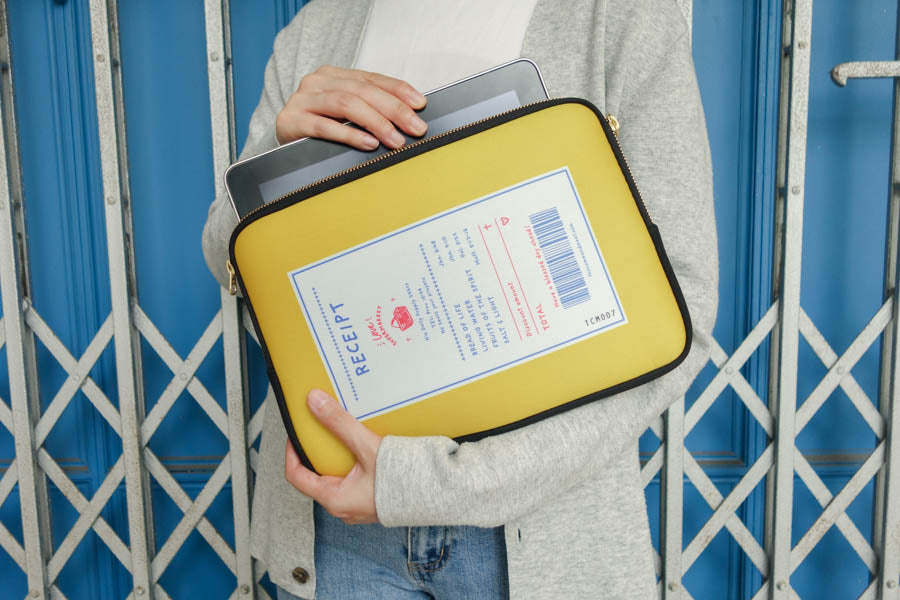 Little Lamb Sweet | Laptop Sleeve {LOVE SUPERMARKET} - Laptop Sleeve by The Commandment Co, The Commandment Co , Singapore Christian gifts shop