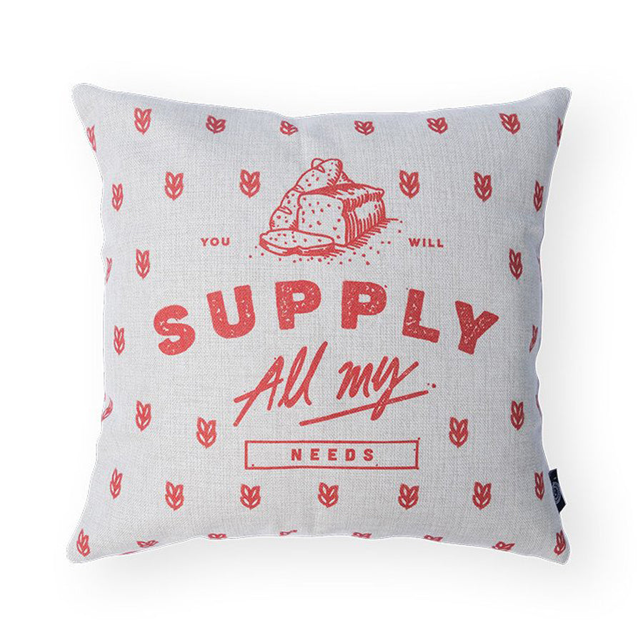 Everyone love cushion covers! They can easily comfort you with its soft feel and comfort messages and then all is well in the world. Features bible verse ‘ You will supply all my needs’. Premium 45cmx45cm light grey pillow cover made of cotton linen. With hidden zip feature. 