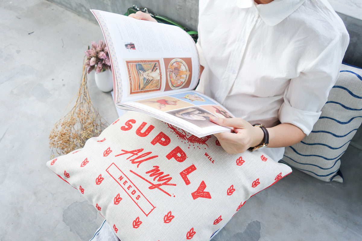 cushions are comfortable and comfy and adds a splash of colour to our home