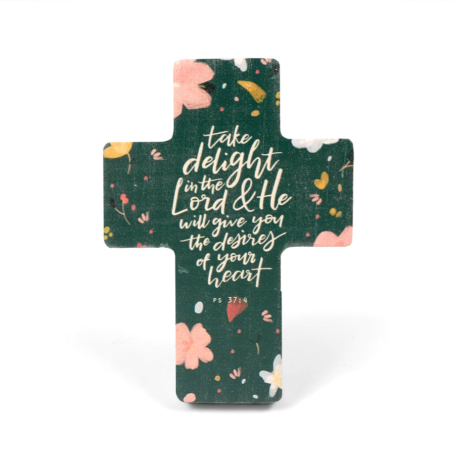 Take Delight in the Lord {Table Cross} - Cross by The Commandment Co, The Commandment Co , Singapore Christian gifts shop