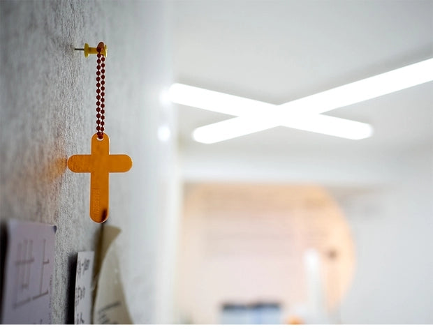 He is Risen | Acrylic Cross Keychain - Keychain by The Commandment Co, The Commandment Co