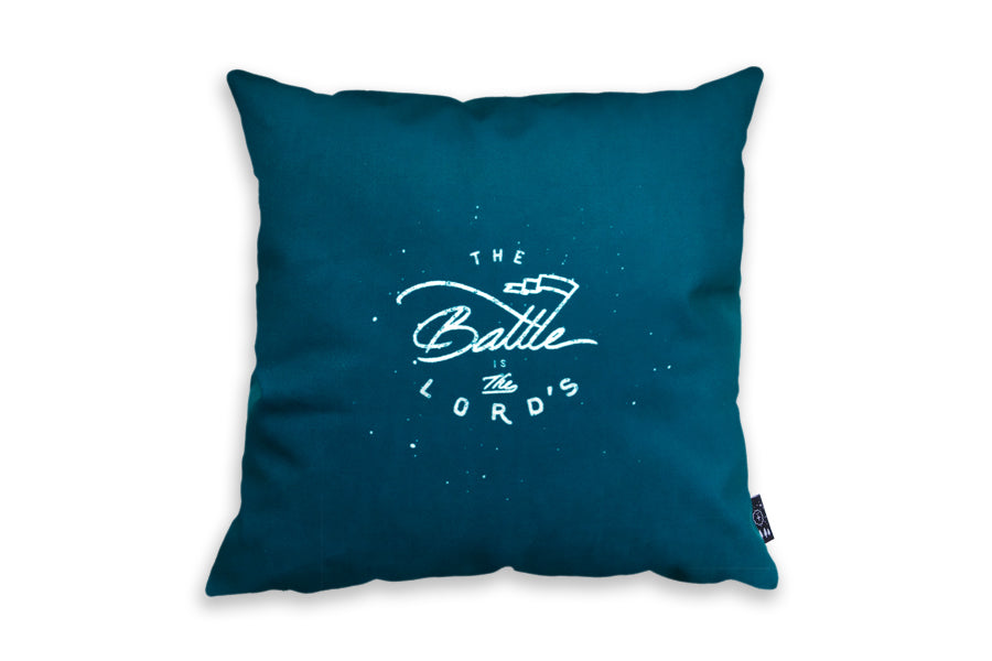 The Battle Is The Lord's {Cushion Cover} - Cushion Covers by The Commandment Co, The Commandment Co , Singapore Christian gifts shop