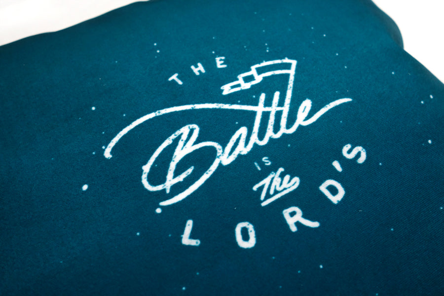 The Battle Is The Lord's {Cushion Cover} - Cushion Covers by The Commandment Co, The Commandment Co , Singapore Christian gifts shop