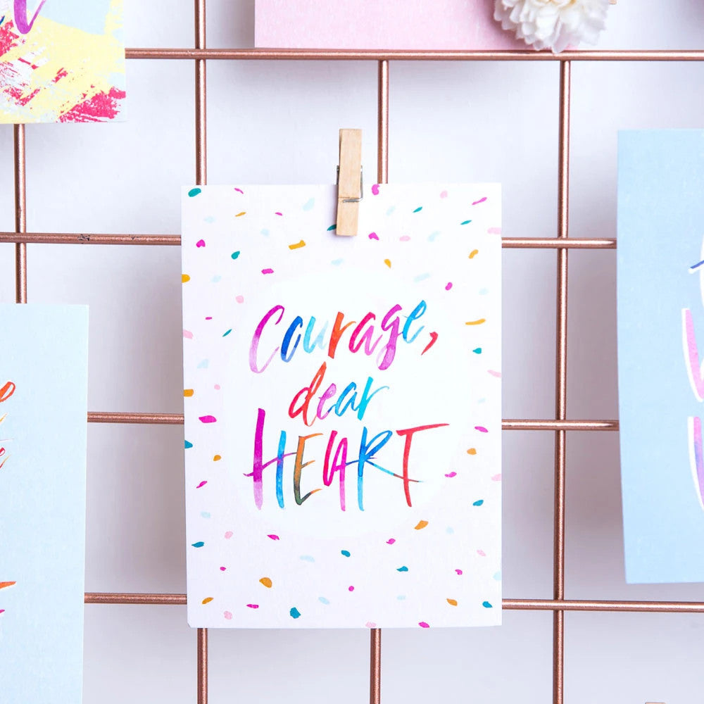 Courage, Dear Heart {Card} - Cards by The Brave Assembly, The Commandment Co , Singapore Christian gifts shop
