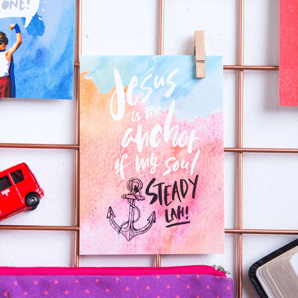 Jesus is My Anchor {Card} - Cards by The Brave Assembly, The Commandment Co , Singapore Christian gifts shop