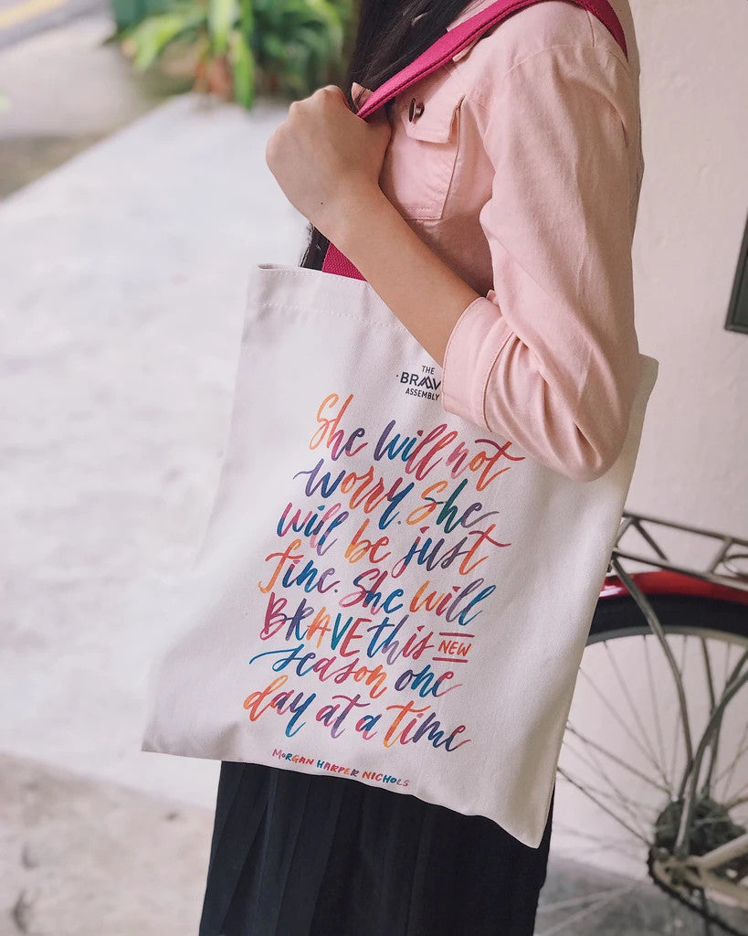 BRAVE {Tote Bag} - tote bag by The Brave Assembly, The Commandment Co , Singapore Christian gifts shop