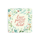Love Is Patient Love Is Kind {Coasters} - coasters by The Commandment Co, The Commandment Co , Singapore Christian gifts shop