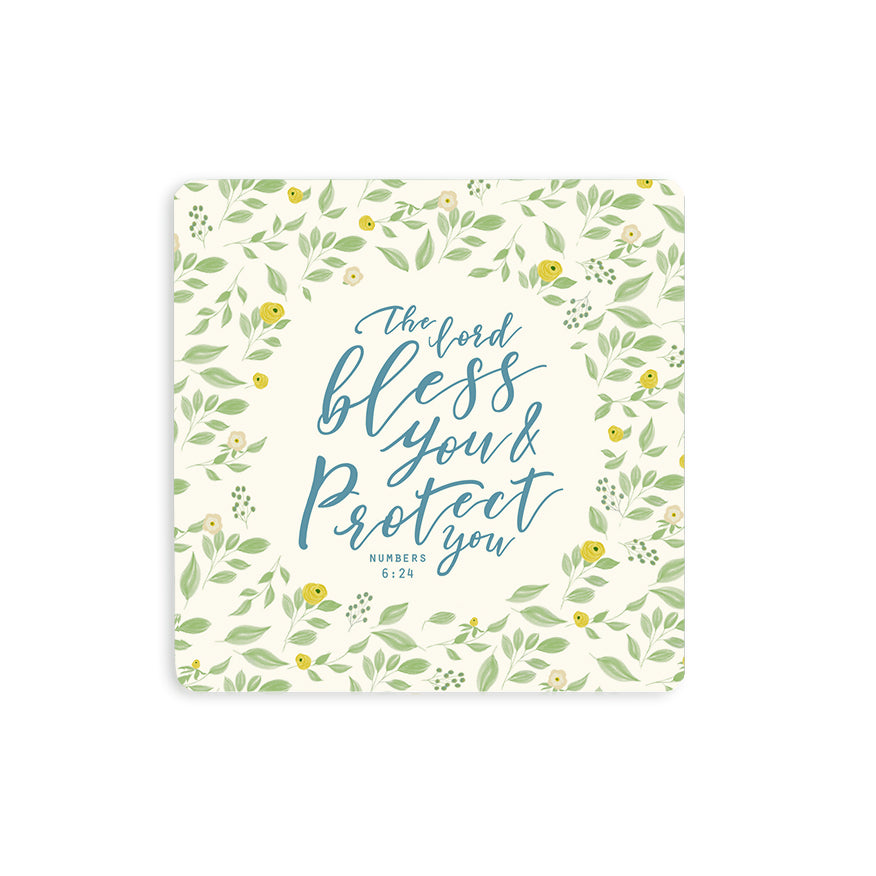 Bless And Protect You {Coasters} - coasters by The Commandment Co, The Commandment Co , Singapore Christian gifts shop