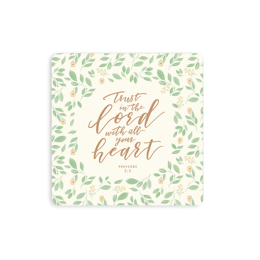 Trust In The Lord {Coasters} - coasters by The Commandment Co, The Commandment Co , Singapore Christian gifts shop