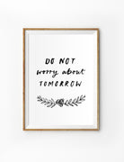 Do Not Worry {Poster} - Posters by Love The Ark, The Commandment Co