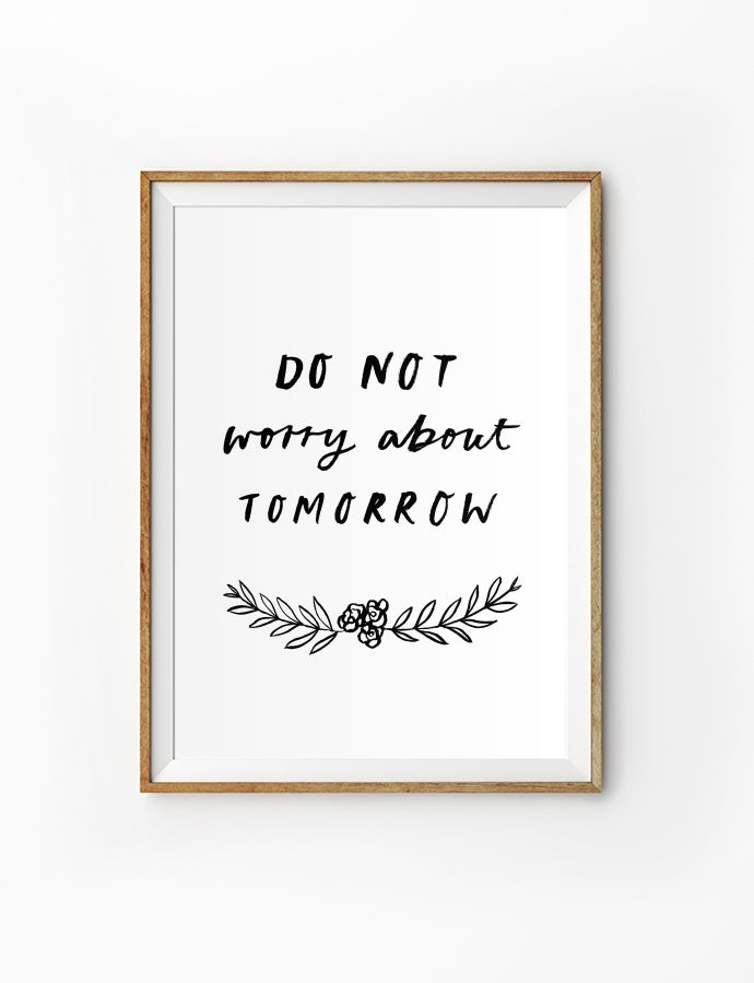 Do Not Worry {Poster} - Posters by Love The Ark, The Commandment Co