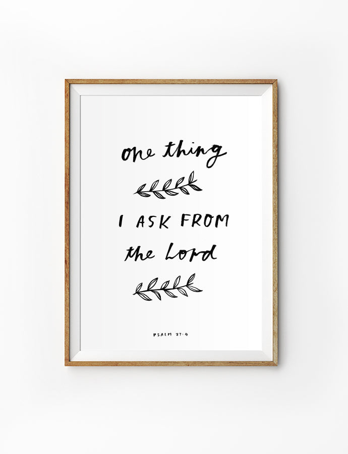 One Thing {Poster} - Posters by Love The Ark, The Commandment Co