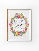 Trust in The Lord {Poster} - Posters by Two Brushes Designs, The Commandment Co , Singapore Christian gifts shop