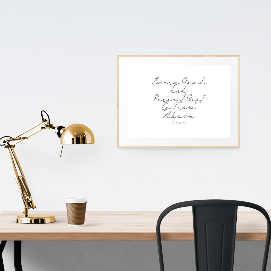 Every Good and Perfect Gift {Poster} - Posters by Divine Digital Prints, The Commandment Co , Singapore Christian gifts shop
