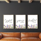 Joyful Patient Faithful (Lavender) {Poster} - Posters by Divine Digital Prints, The Commandment Co , Singapore Christian gifts shop