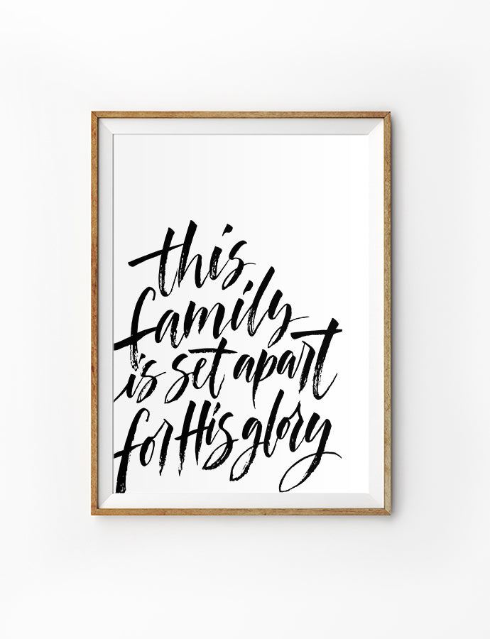 Set Apart {Poster} - Posters by Ink Scripture, The Commandment Co , Singapore Christian gifts shop