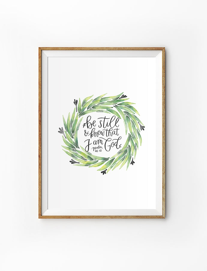 Be Still and Know {Poster} - Posters by Northern Edge Prints, The Commandment Co , Singapore Christian gifts shop