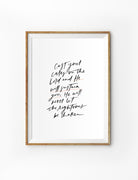Cast Your Cares {Poster} - Posters by The Grace Corner, The Commandment Co
