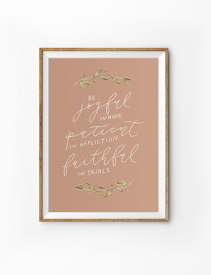 Be Joyful {Poster} - Posters by Designed With Delight, The Commandment Co