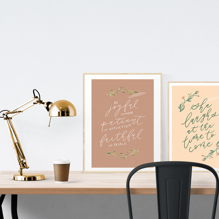 Be Joyful {Poster} - Posters by Designed With Delight, The Commandment Co
