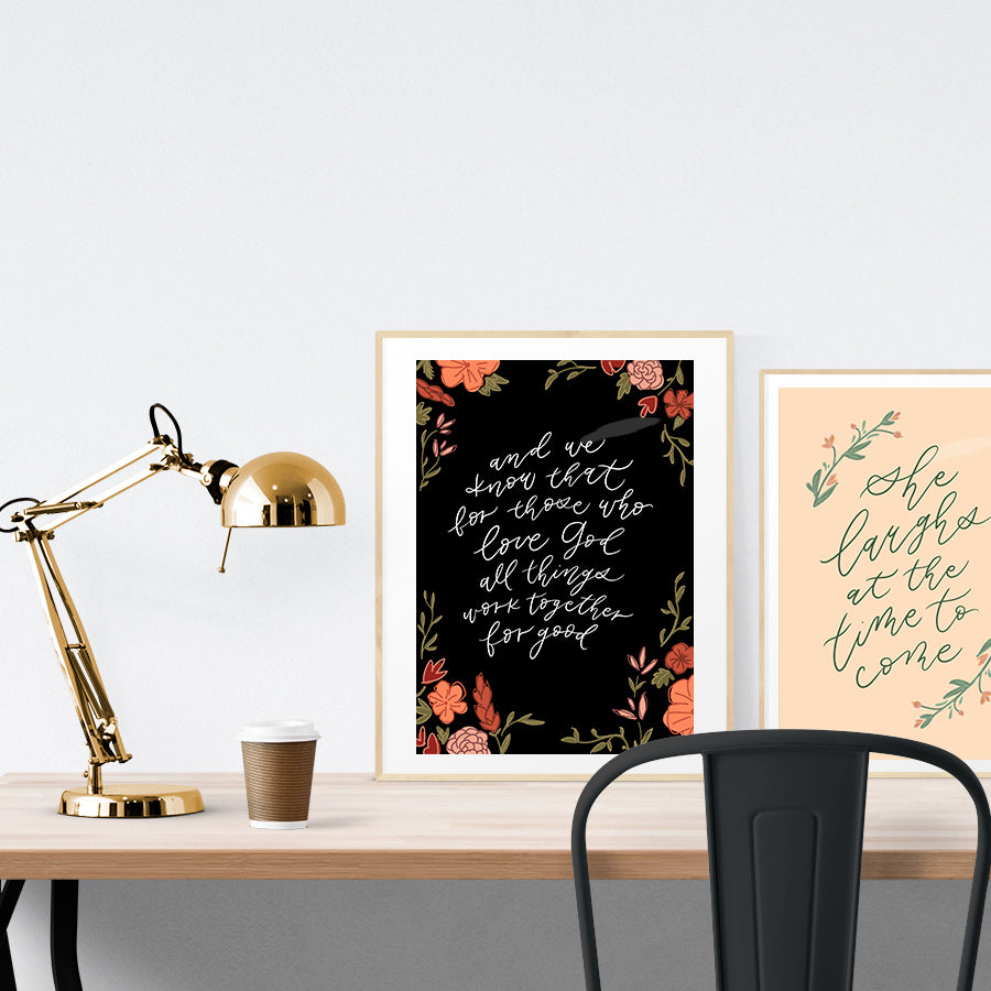 And We Know {Poster} - Posters by Designed With Delight, The Commandment Co , Singapore Christian gifts shop