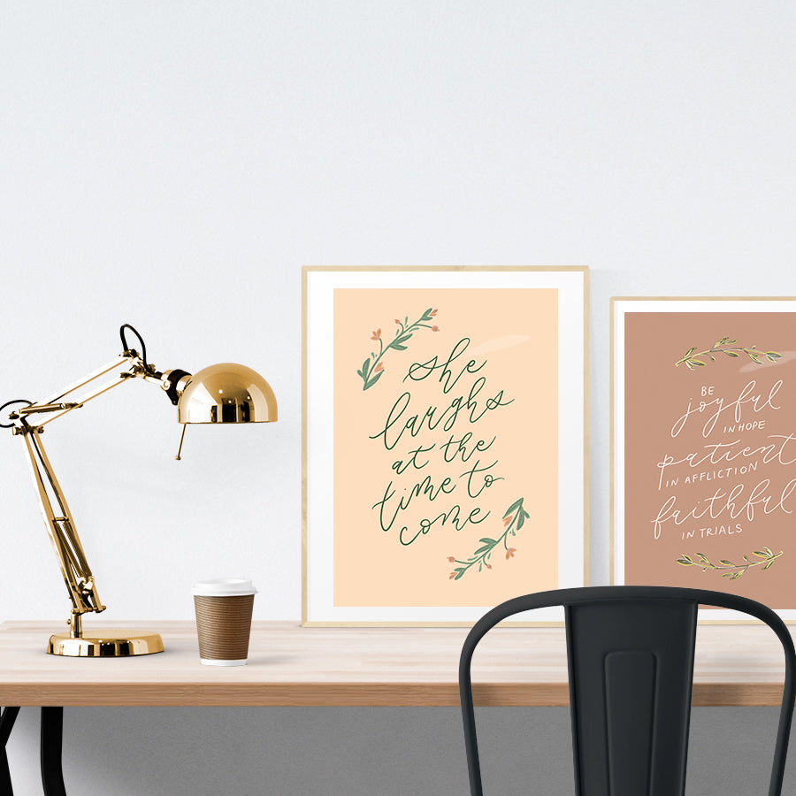 Creative posters make inspiring home decor ideas! This one is perfect as a reminder that there is a time for everything, and God is in control of all the seasons in our lives.