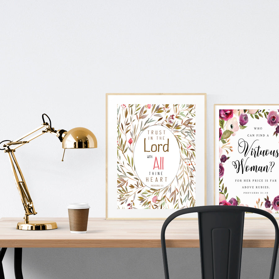 All Thine Heart {Poster} - Posters by Forever Written Studio, The Commandment Co