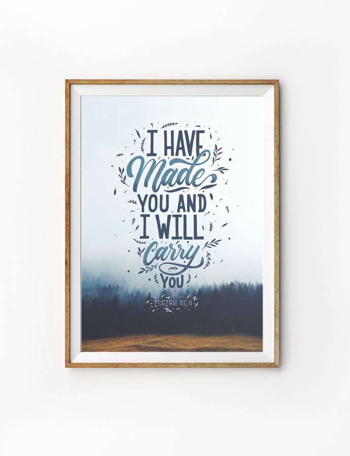 I Have Made You {Poster} - Posters by Lettering Hope, The Commandment Co , Singapore Christian gifts shop