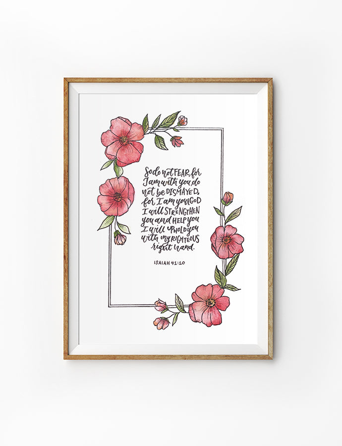 Do Not Fear {Poster} - Posters by Hannah Letters, The Commandment Co