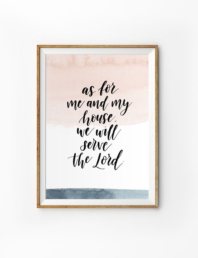 Serve The Lord {Poster} - Posters by Branches and Strokes, The Commandment Co , Singapore Christian gifts shop