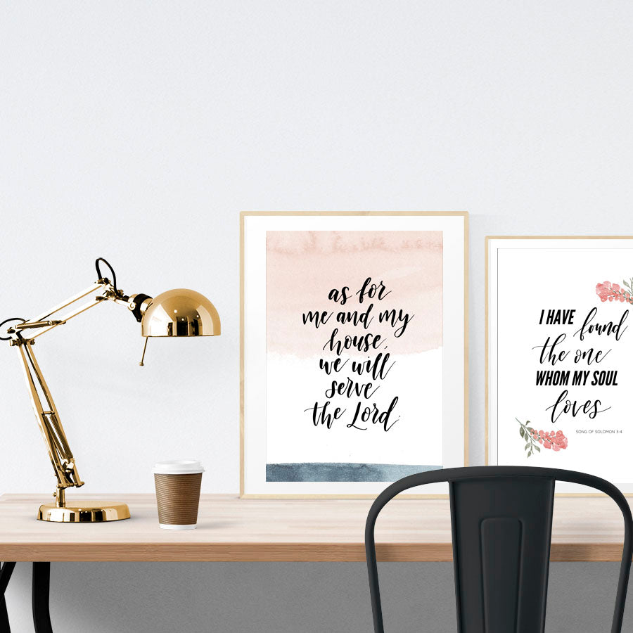 Serve The Lord {Poster} - Posters by Branches and Strokes, The Commandment Co , Singapore Christian gifts shop
