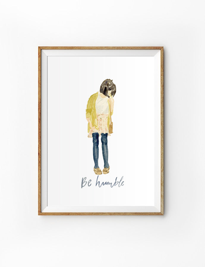Be Humble {Poster} - Posters by Like Pearls on a String, The Commandment Co , Singapore Christian gifts shop