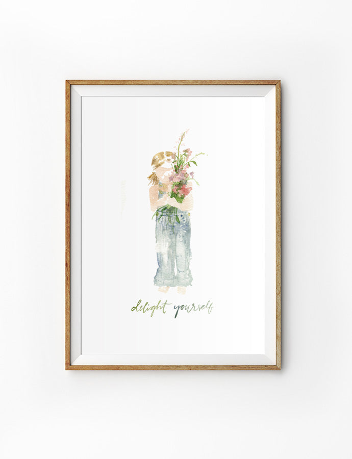 Delight Yourself {Poster} - Posters by Like Pearls on a String, The Commandment Co