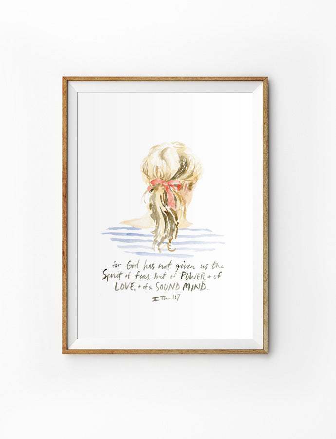 Of Power, And Of Love, And Of A Sound Mind {Poster} - Posters by Like Pearls on a String, The Commandment Co